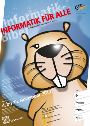 Plakat Informatik-Biber 2019