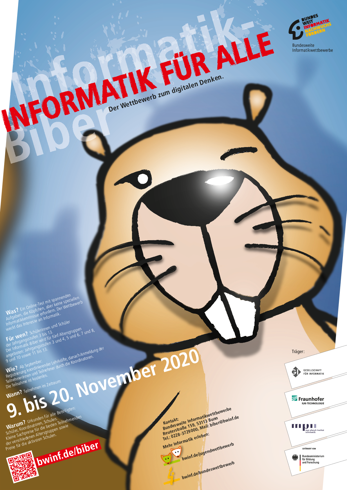 Plakat Informatik-Biber 2020