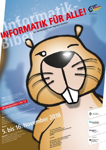 Plakat Informatik-Biber 2018