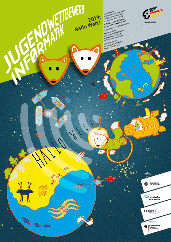 Plakat Jugendwettbewerb Informatik 2019