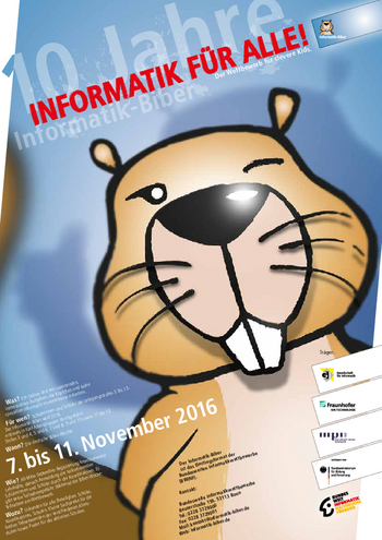 Plakat Informatik-Biber 2016