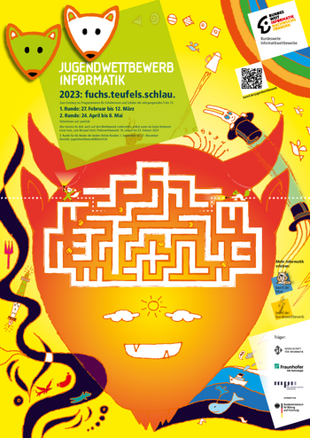 Plakat Jugendwettbewerb Informatik 2023